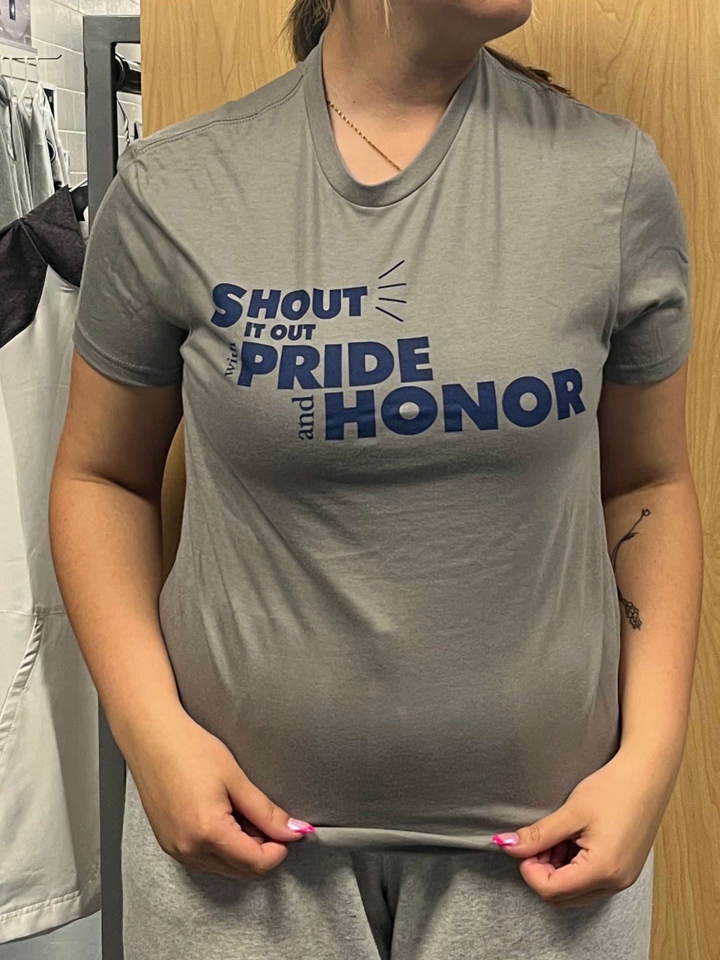 Short Sleeve - Pride and Honor - Gray