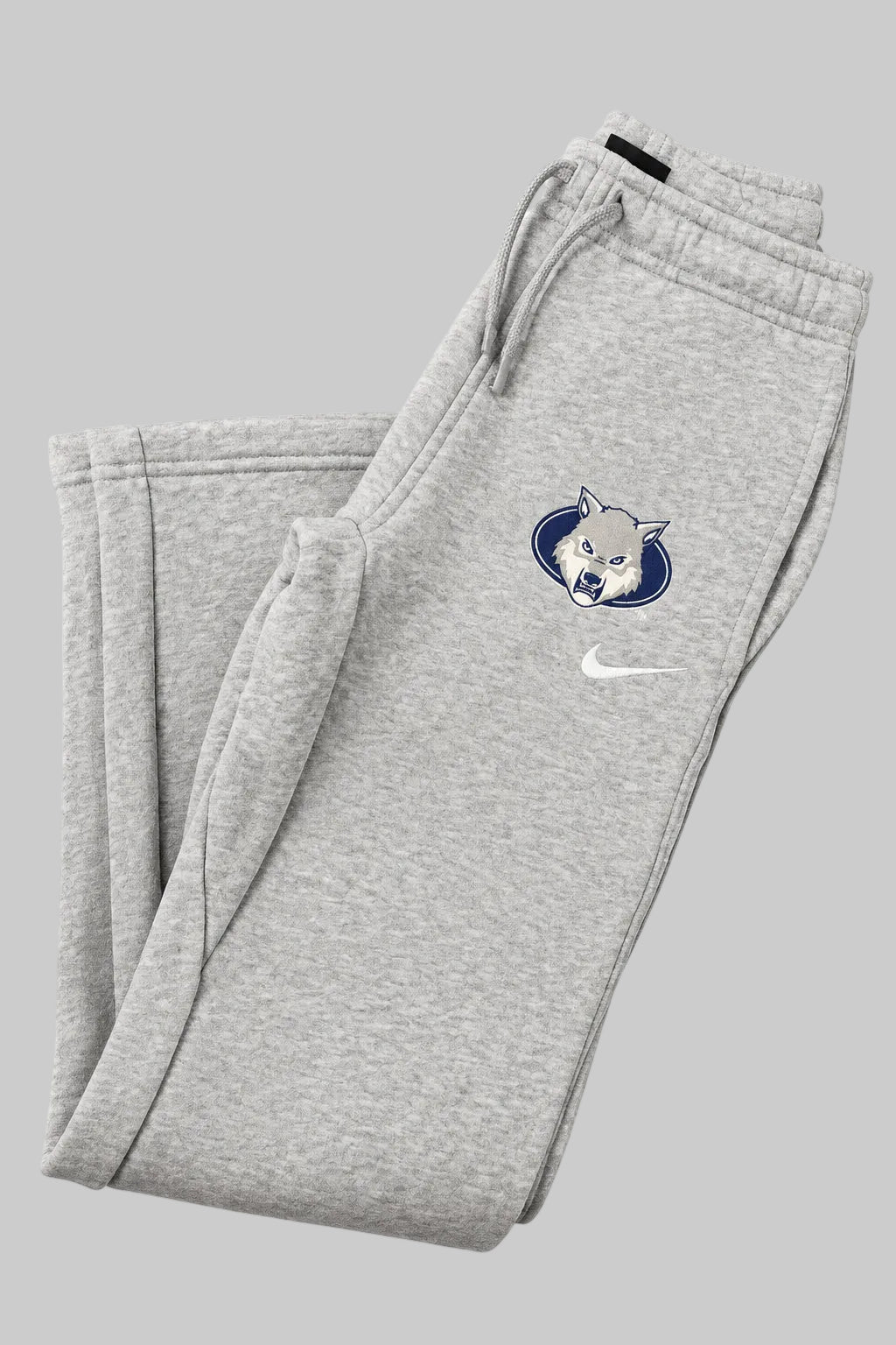 Youth Sweatpants - Nike Wolf Head - Light Grey
