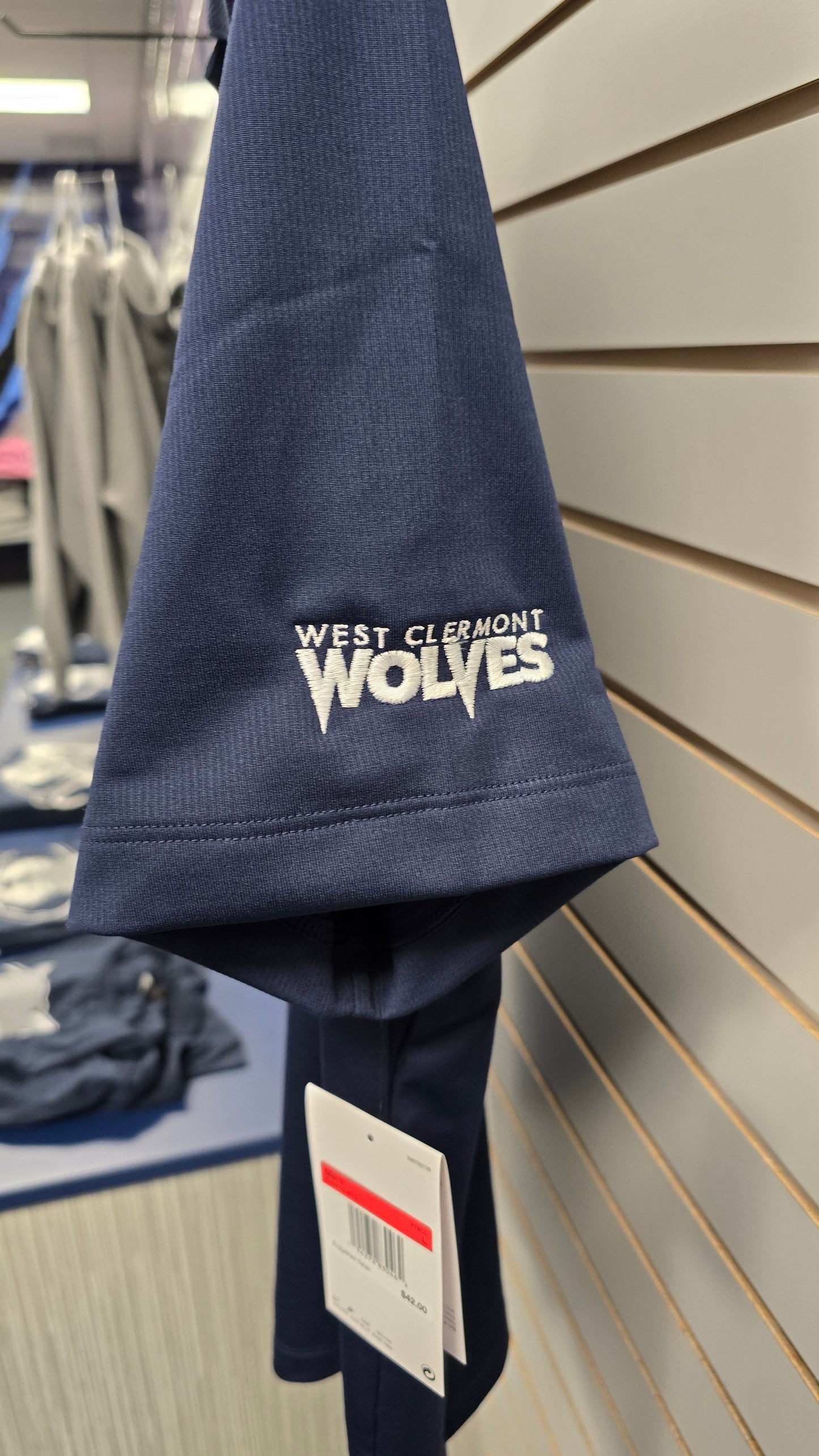 Nike Dri-Fit Polo - Navy WC Wolves on Sleeve