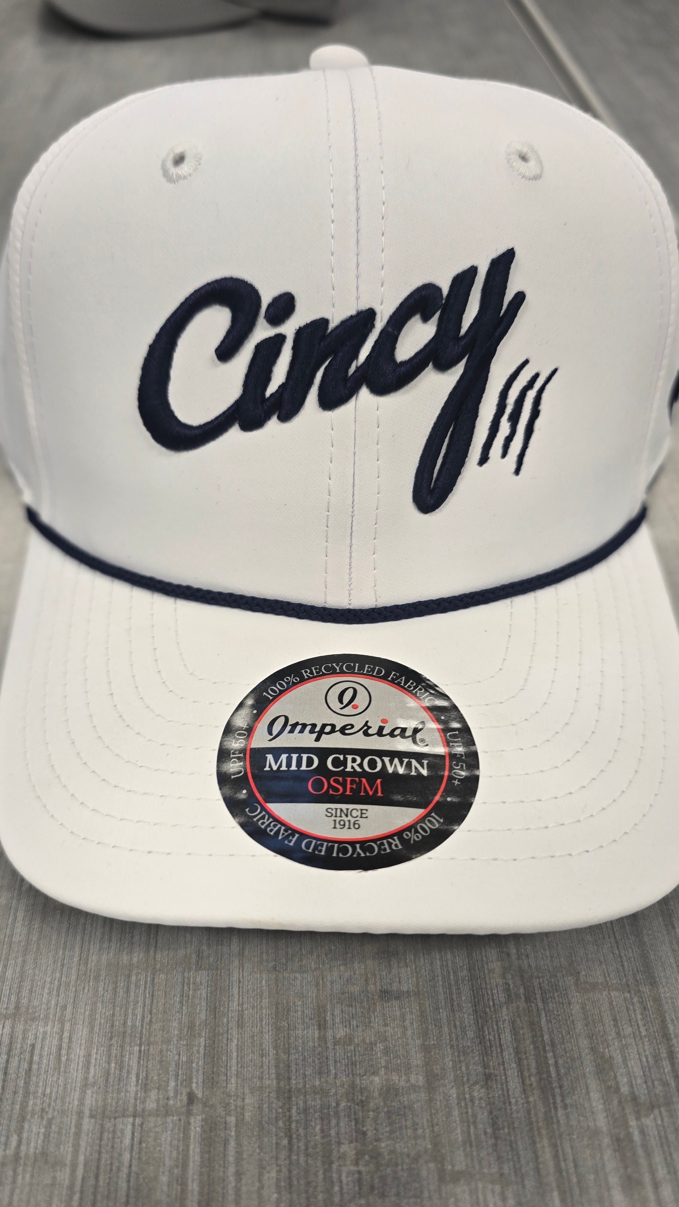 Cincy Hat - White – WCHS Wolves Spirit Shop