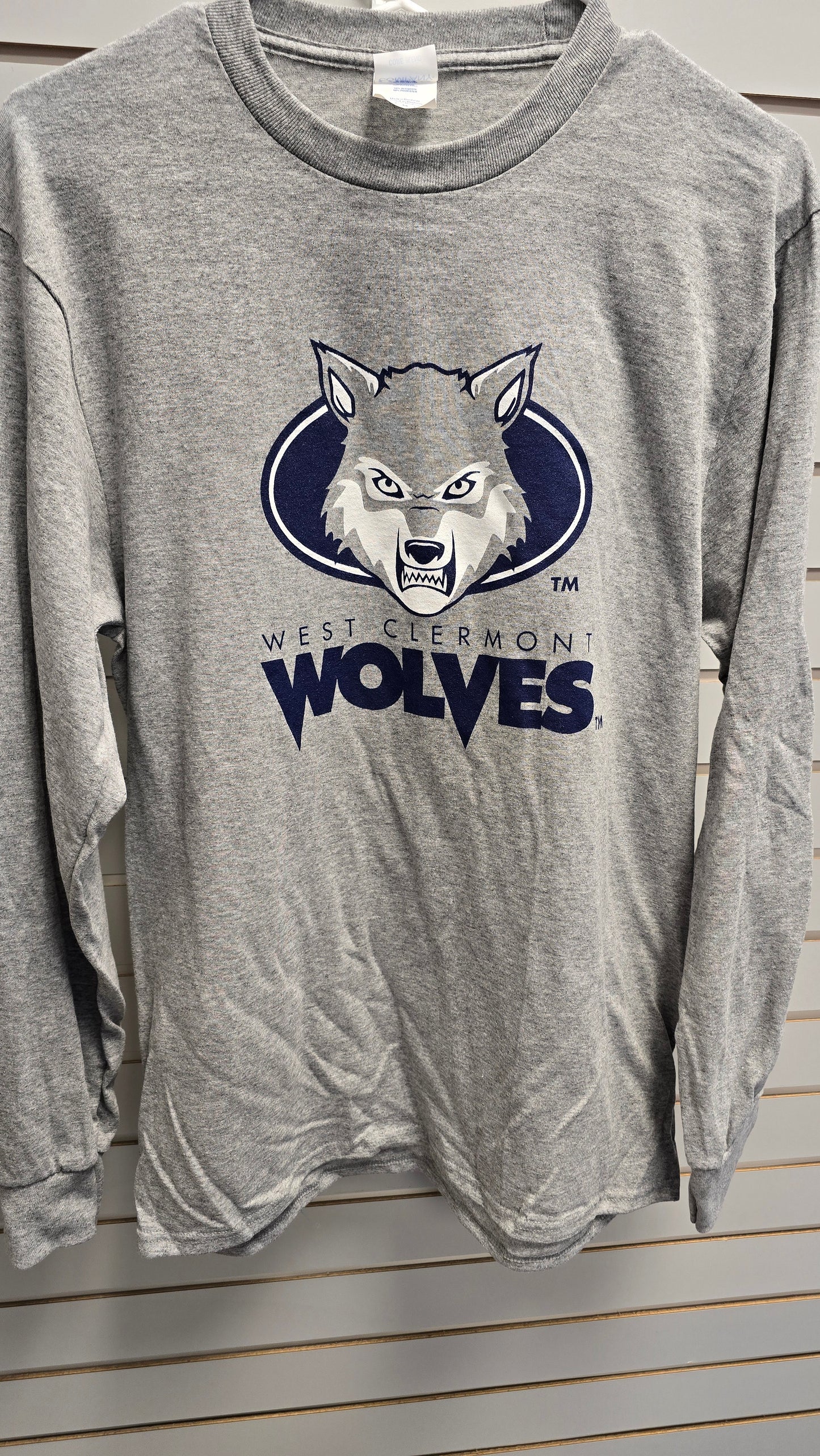 Long Sleeve Wolf Head / Gray