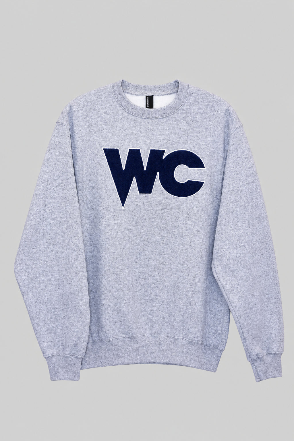 Heather Crew Neck Sweatshirt with patch logo (WC)