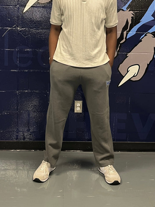 Grey Sweatpants with WC embroider
