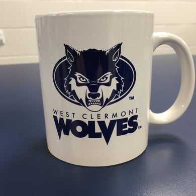 Coffee Mug - Wolf Head - White