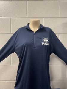 1/4 Zip - Wolf Head - Navy