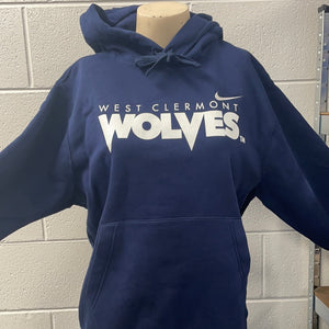 Hooded Sweatshirt - Nike Wolves - Navy