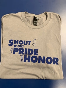 Short Sleeve - Pride and Honor - Gray